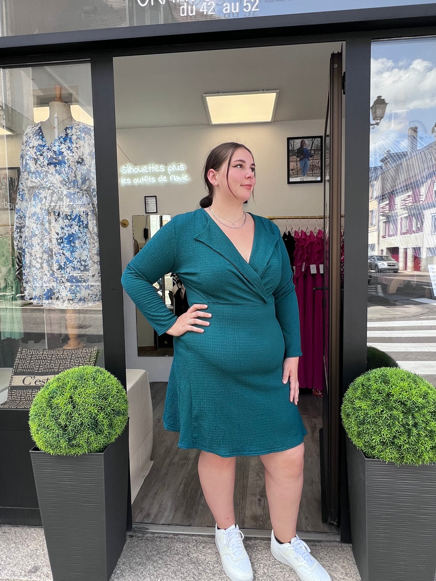 Robe bleu canard