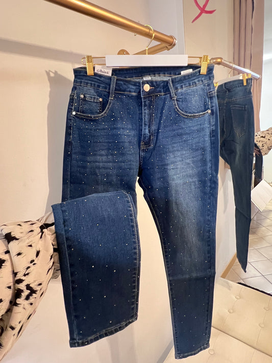 Jeans full strass