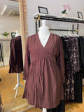 Robe marron uni