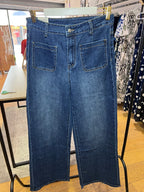 Jeans foncé coupe droite