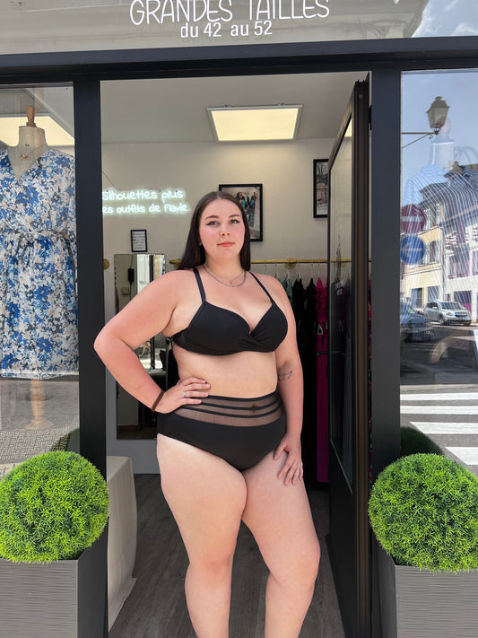 Maillot de bain 2 pièces noir