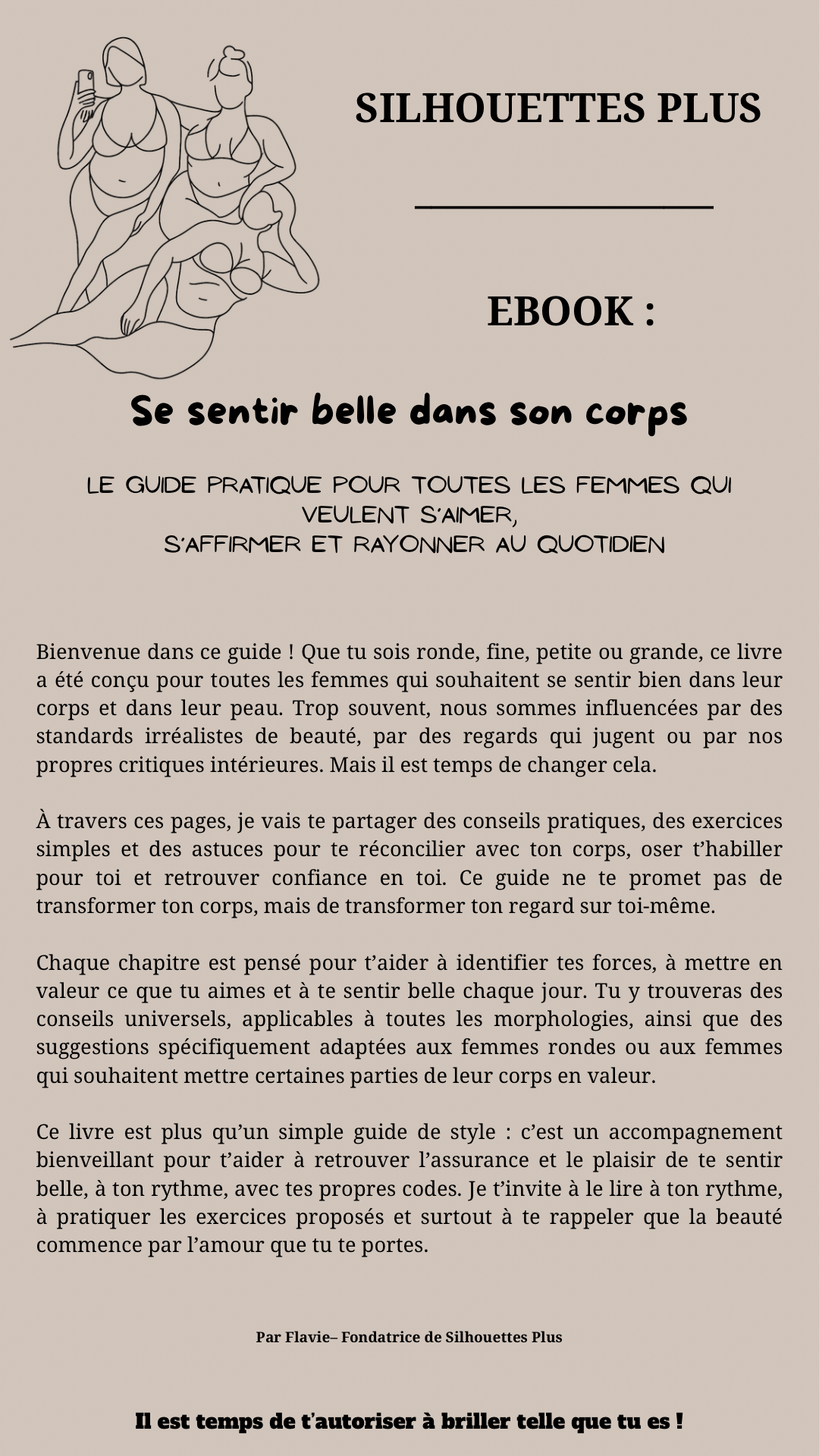 Ebook : Se sentir belle dans son corps (envoi par e-mail)