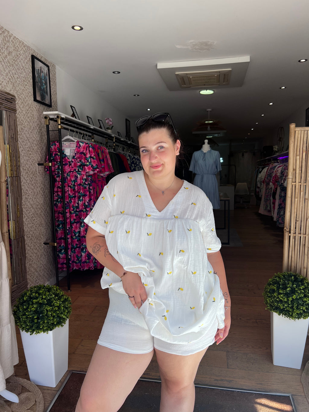 Robe short citrons