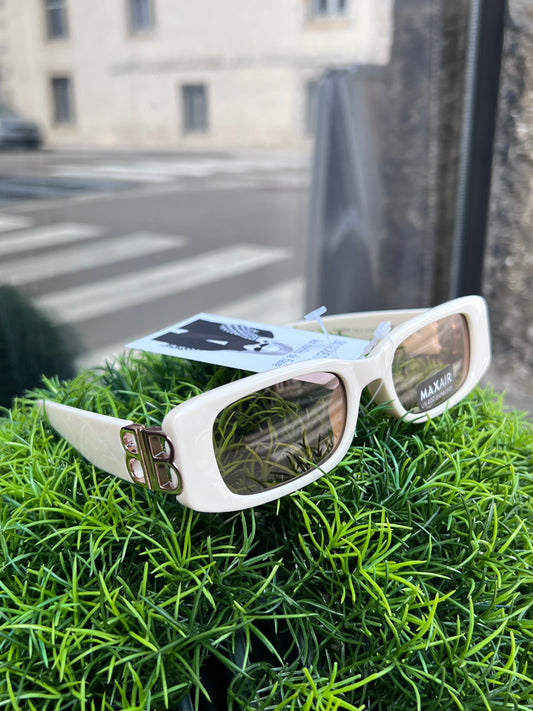 Lunette de soleil beige