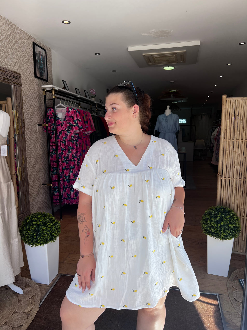 Robe short citrons