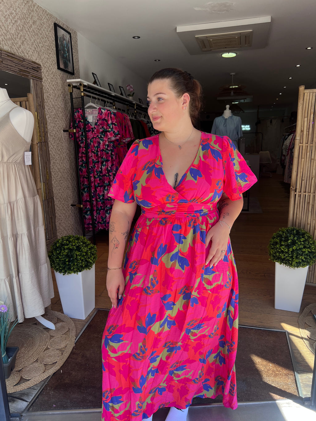 Robe longue dos nue
