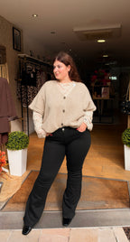 Jeans noir à paillettes