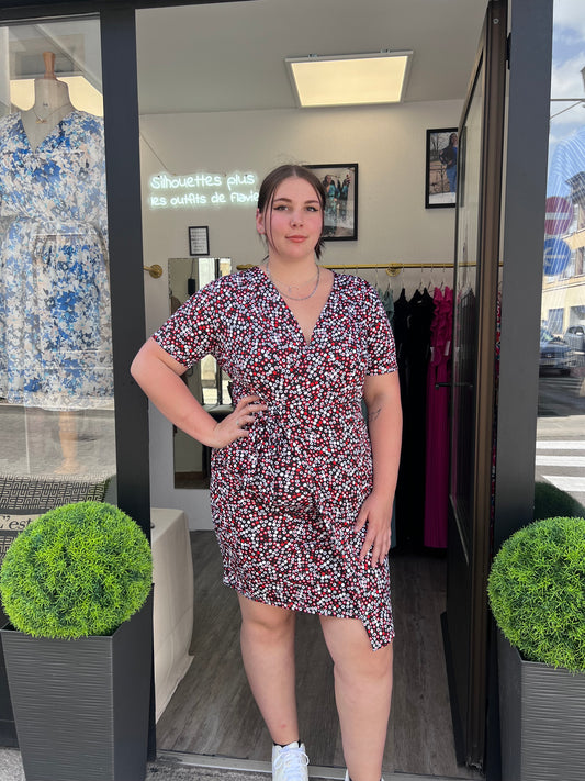 Robe imprimer rouge
