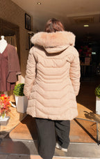 Doudoune beige