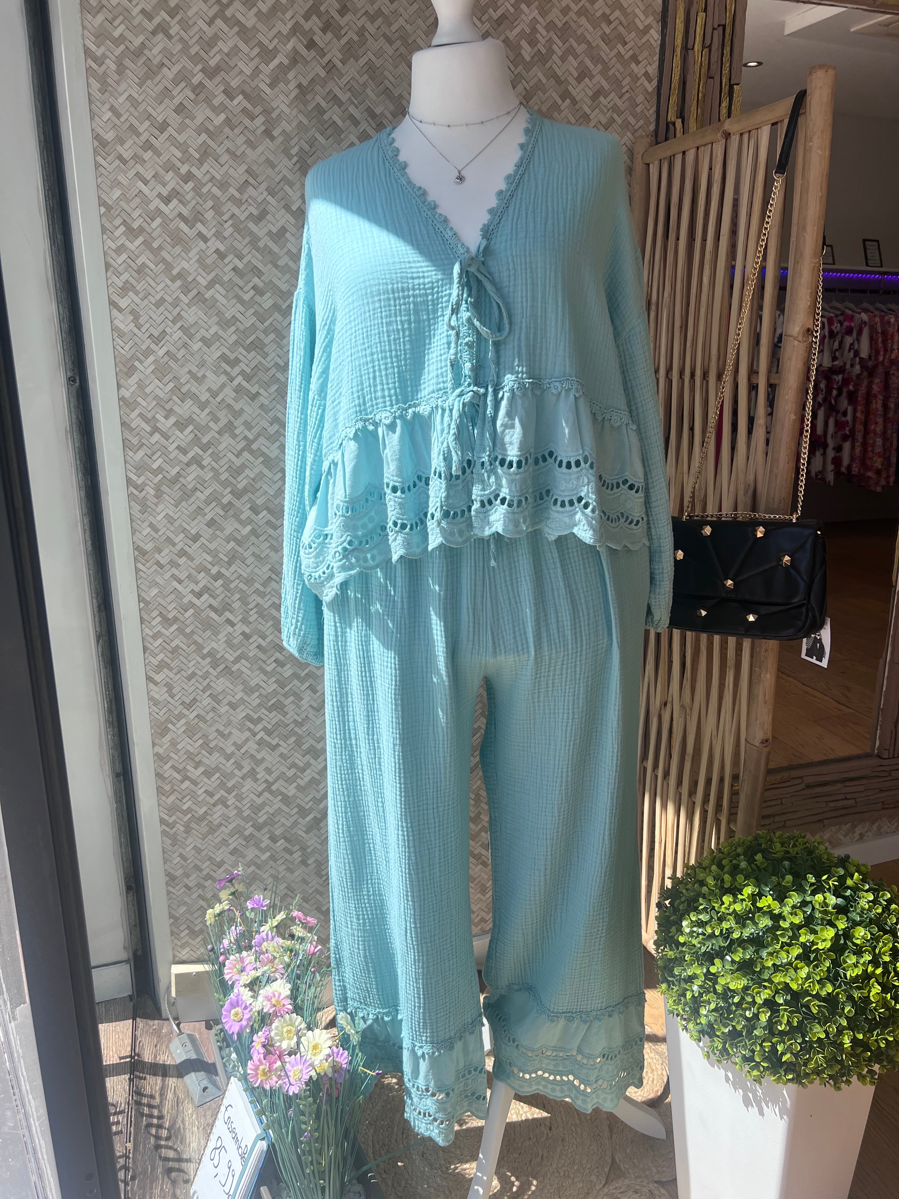Ensemble gaze de coton