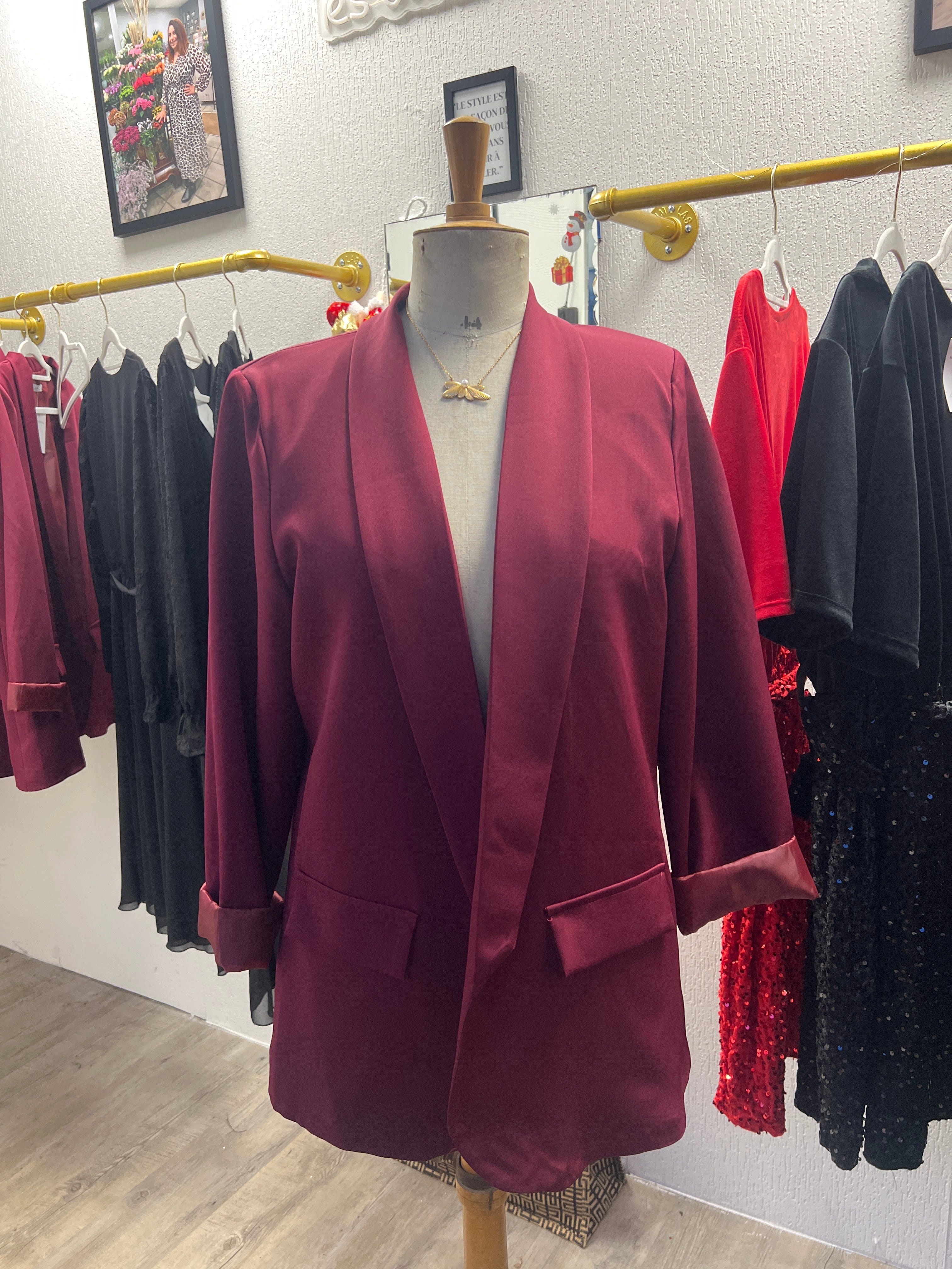 Blazer bordeau