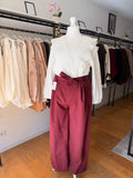 Pantalon bordeaux