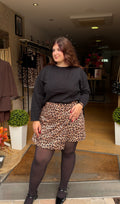 Short jupe léopard