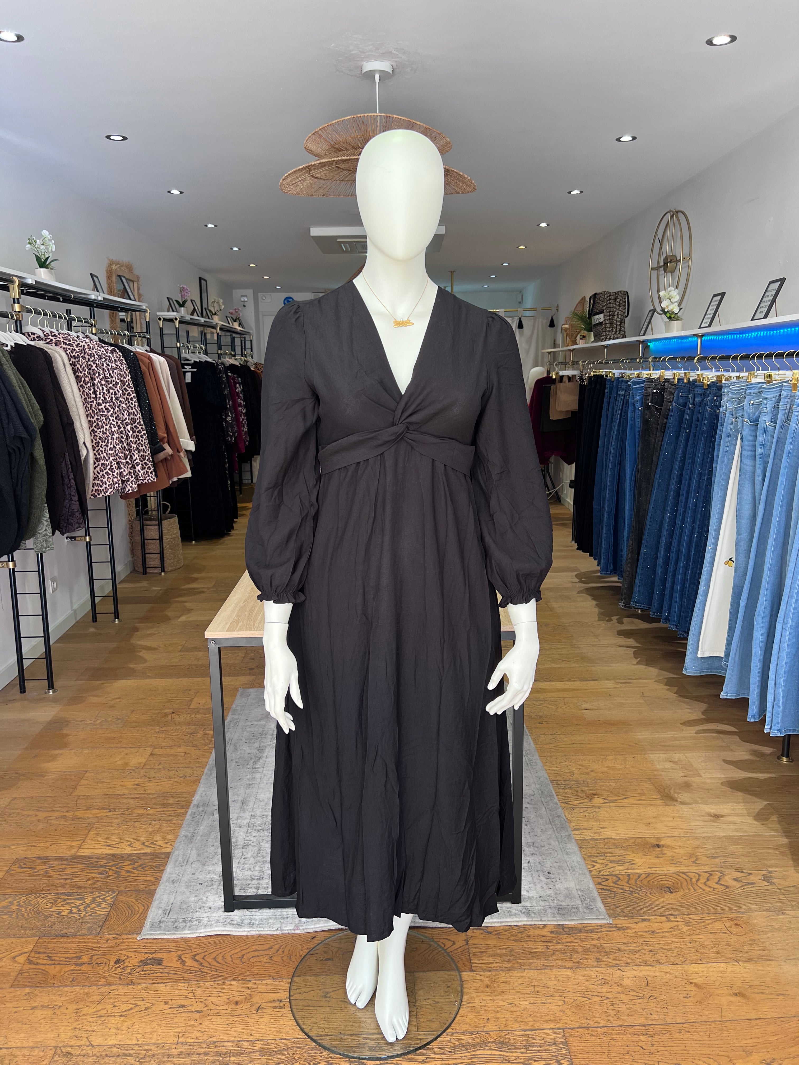 Robe longue noir