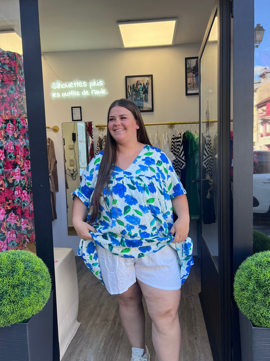 Robe short bleu