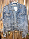 Veste en jean perles
