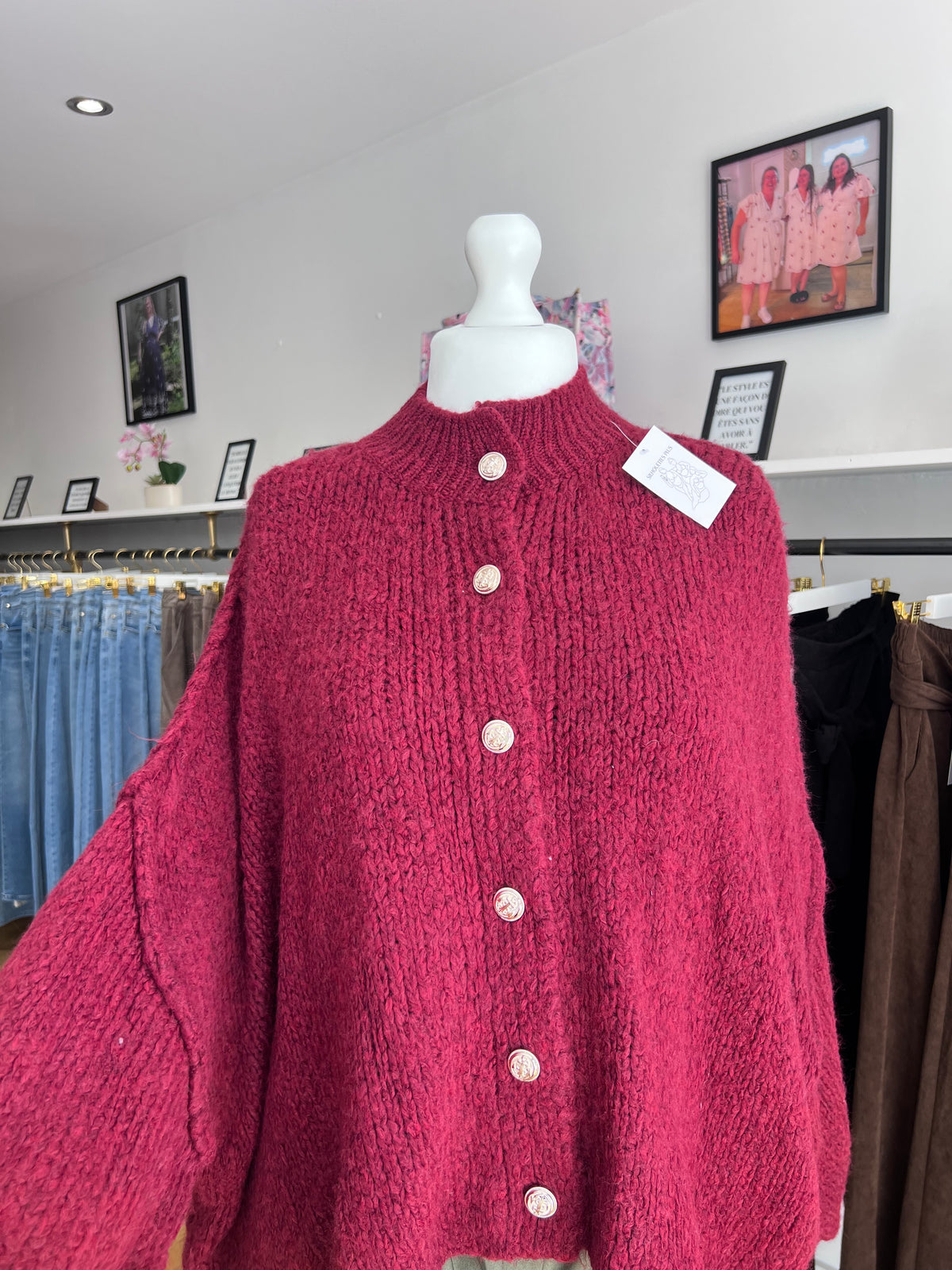 Gilet bordeau