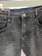 Jeans noir à paillettes