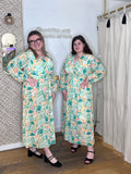 Robe longue verte