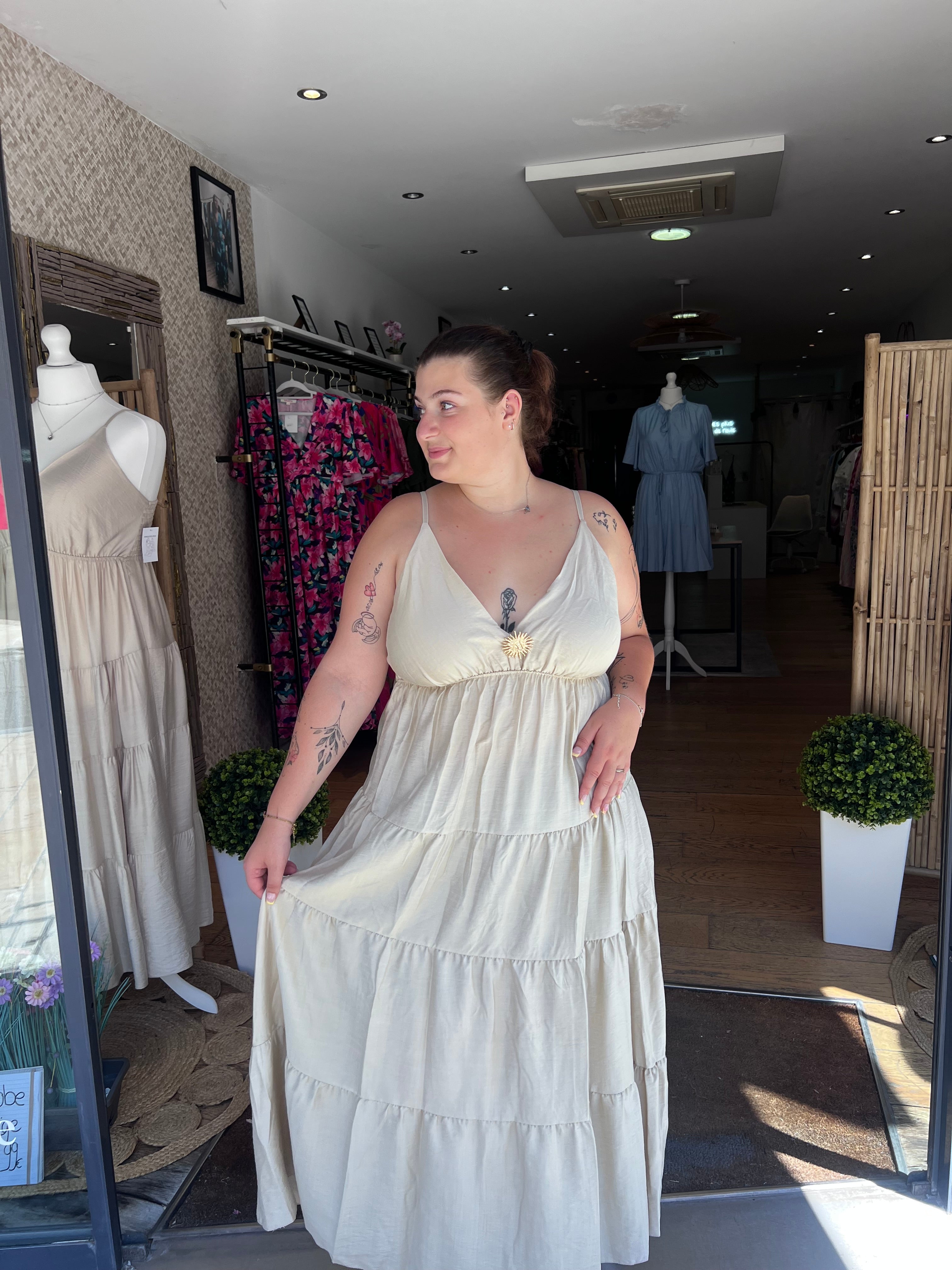 Robe beige