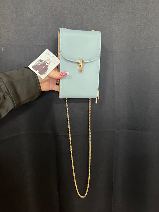 Porte feuille pochette bleu