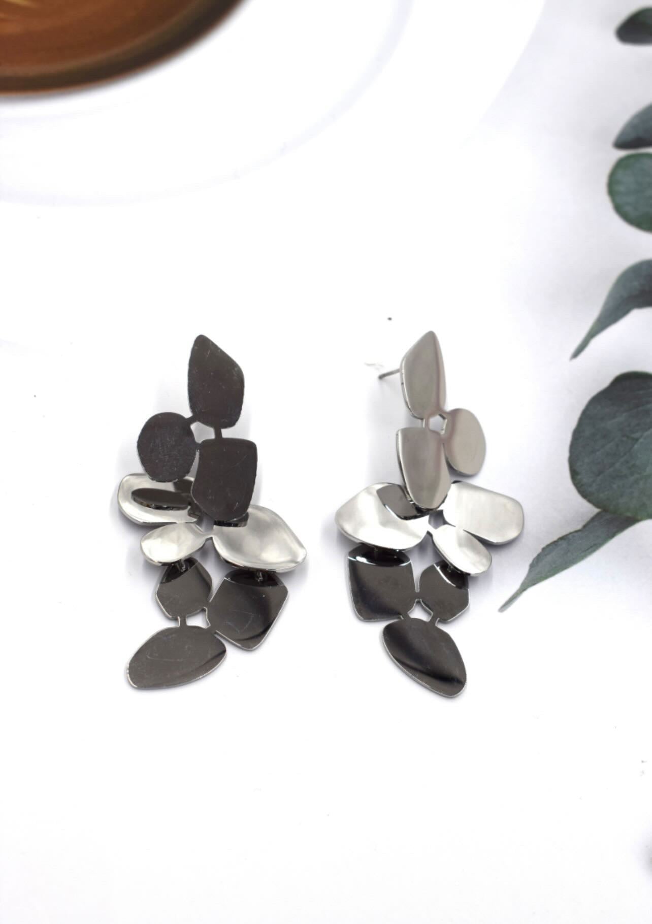 Boucles d’oreilles Axelle argenté