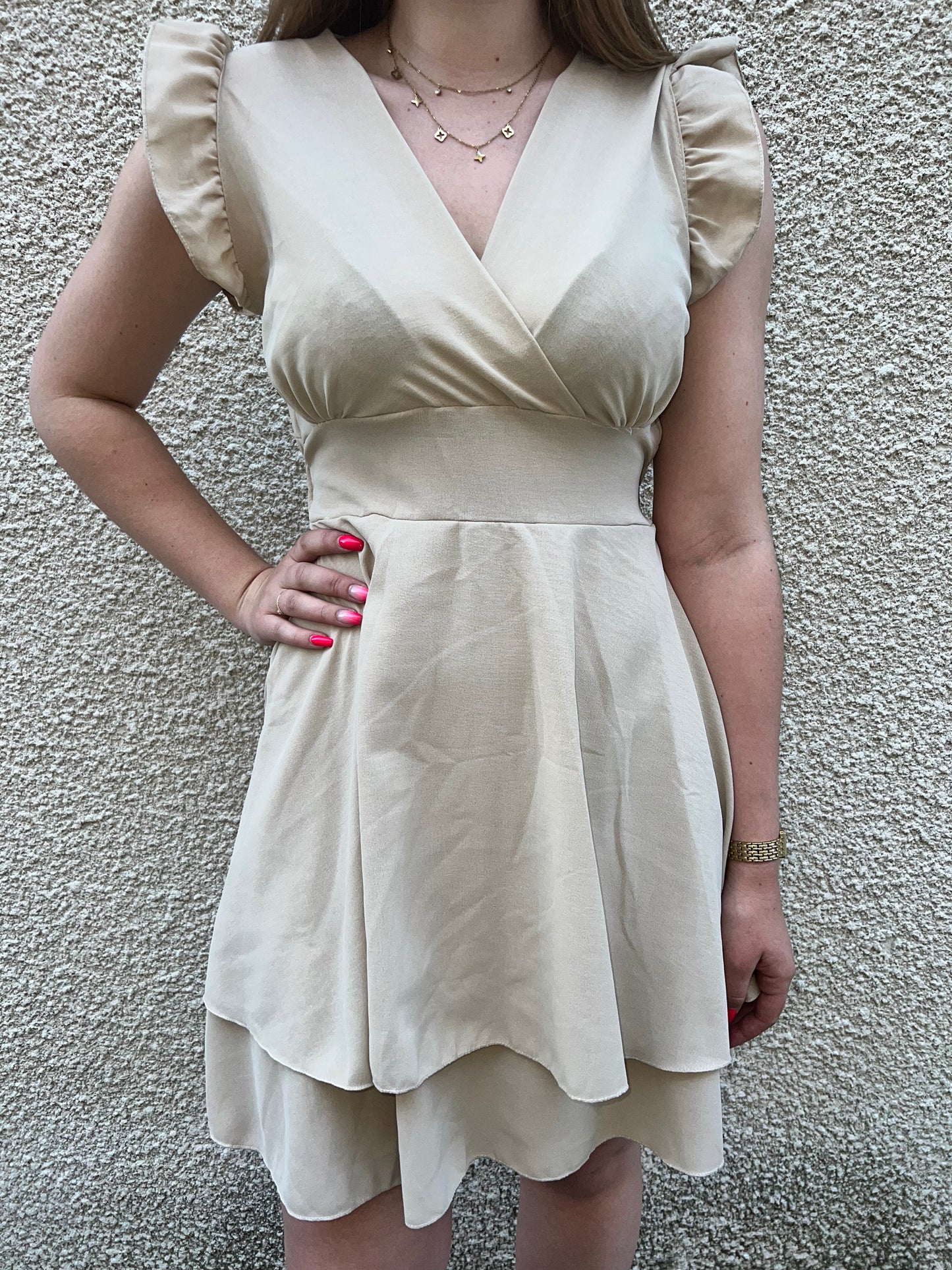 Robe beige PETITE TAILLE